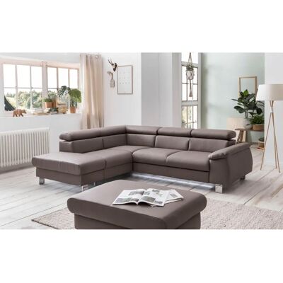 COTTA Komaris L-Form Sofa - Grau - 249x72x100cm COTTA Komaris L-Form Sofa - Grau - 249x72x100cm