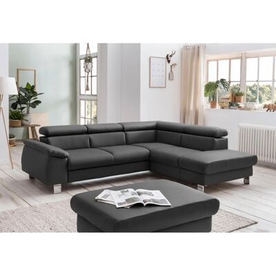 COTTA Komaris L-Form Sofa - Bettfunktion, Leder COTTA Komaris L-Form Sofa - Bettfunktion, Leder