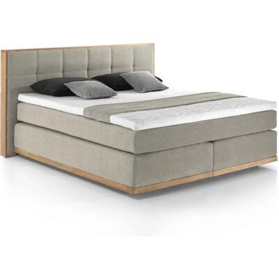 Primo Luca Massivholz-Boxspringbett beige - Betten Primo Luca Massivholz-Boxspringbett beige - Betten