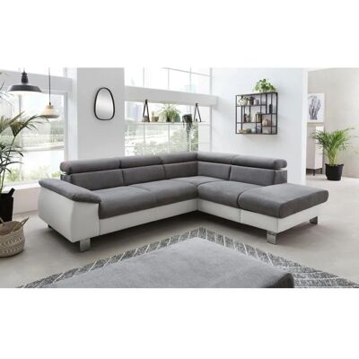 COTTA Komaris L-Form Sofa - Softstruktur Kunstleder, Ottomane rechts, Stauraum COTTA Komaris L-Form Sofa - Softstruktur Kunstleder, Ottomane rechts, Stauraum