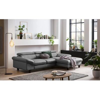 Home affaire Pilot L-Form Sofa - Grau, Recamiere rechts Home affaire Pilot L-Form Sofa - Grau, Recamiere rechts