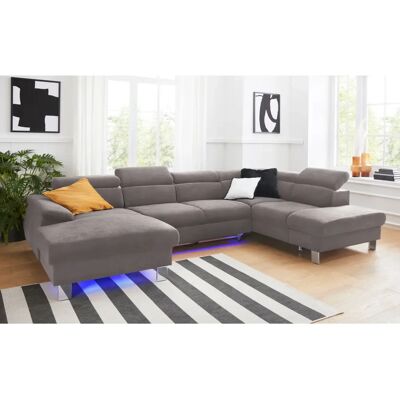 COTTA Komaris U-Form Wohnlandschaft - U-Form, Ottomane rechts, Mit Bettfunktion COTTA Komaris U-Form Wohnlandschaft - U-Form, Ottomane rechts, Mit Bettfunktion
