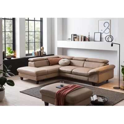 Home affaire Pilot L-Form Sofa - Modern, Leder, Verstellbarer Kopfteil Home affaire Pilot L-Form Sofa - Modern, Leder, Verstellbarer Kopfteil