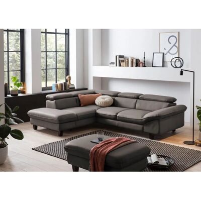 Home Affaire Pilot L-Form Sofa - Modern Leder, Verstellbares Kopfteil, Stauraum Home Affaire Pilot L-Form Sofa - Modern Leder, Verstellbares Kopfteil, Stauraum