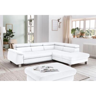 COTTA Komaris L-Form Sofa - Weiß - Bezug: Kunstleder SOFTLUX COTTA Komaris L-Form Sofa - Weiß - Bezug: Kunstleder SOFTLUX