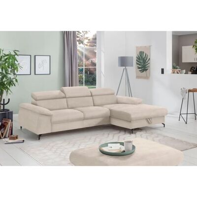 COTTA Kitty L-Form Sofa - Modern, Mikrofaser, Beige COTTA Kitty L-Form Sofa - Modern, Mikrofaser, Beige