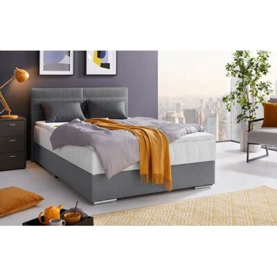 COTTA Tom Boxspringbett - 5-Zonen Taschenfeder, Komplett mit Stauraum, Grau COTTA Tom Boxspringbett - 5-Zonen Taschenfeder, Komplett mit Stauraum, Grau
