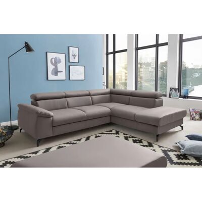 COTTA Komaris L-Form Sofa - Kunstleder, 4 Sitze, Ottomane rechts COTTA Komaris L-Form Sofa - Kunstleder, 4 Sitze, Ottomane rechts