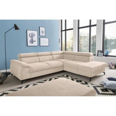 COTTA Komaris L-Form Mikrofaser Sofa - Ottomane rechts COTTA Komaris L-Form Mikrofaser Sofa - Ottomane rechts