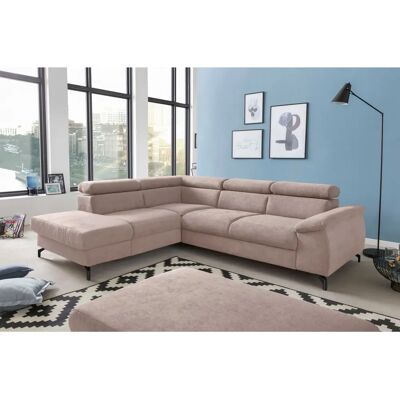 COTTA Komaris L-Form Sofa - Microfaser, Linke Ottomane, Handgefertigt COTTA Komaris L-Form Sofa - Microfaser, Linke Ottomane, Handgefertigt