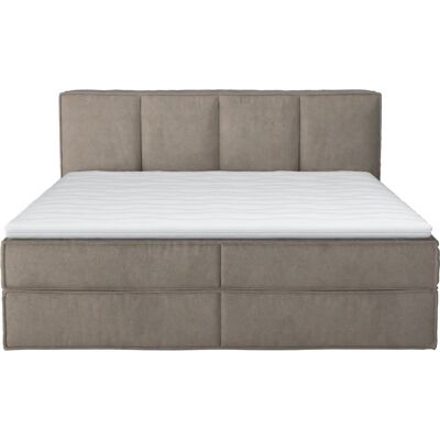 HOME AFFAIRE Sacy - Boxspringbett, grau, Komplettset, Fein Struktur - Boxspringbett HOME AFFAIRE Sacy - Boxspringbett, grau, Komplettset, Fein Struktur - Boxspringbett