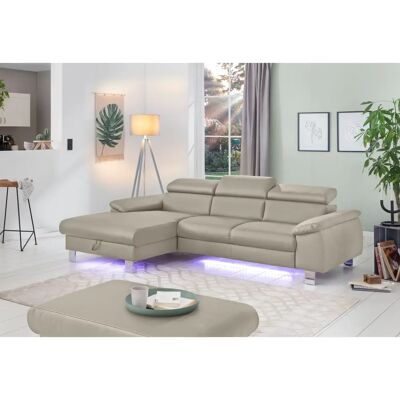 COTTA Komaris L-Form Sofa - Echtes Leder, LED, Verstellbar, Made in Europe COTTA Komaris L-Form Sofa - Echtes Leder, LED, Verstellbar, Made in Europe