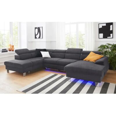 COTTA Komaris U-Form Sofa - U-Form Design, Ottomane links, Ohne Bettfunktion COTTA Komaris U-Form Sofa - U-Form Design, Ottomane links, Ohne Bettfunktion