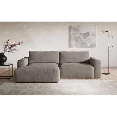 COTTA Lasso L-Form Sofa - 288cm Breit, Grau, Fein Struktur COTTA Lasso L-Form Sofa - 288cm Breit, Grau, Fein Struktur