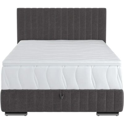 Cotta Beetle - anthrazit - 90x210 cm - Chrom-Füße - bed Cotta Beetle - anthrazit - 90x210 cm - Chrom-Füße - bed