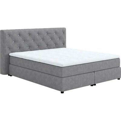 COTTA Castle Hellgrau Soft Struktur Boxspringbett - Bett COTTA Castle Hellgrau Soft Struktur Boxspringbett - Bett