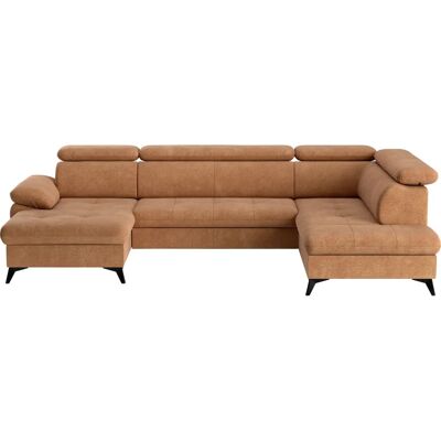 COTTA Hudson U-Form Wohnlandschaft - U-förmiges Cognac-Sofa COTTA Hudson U-Form Wohnlandschaft - U-förmiges Cognac-Sofa