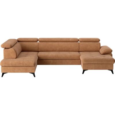 COTTA Hudson U-Form Sofa - U-Form, cognac, 324x207cm COTTA Hudson U-Form Sofa - U-Form, cognac, 324x207cm