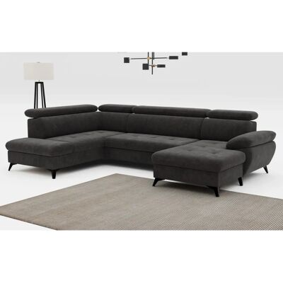 COTTA Hudson U-Form Sofa - U-förmiger, Verstellbare Kopfstützen, Stauraum COTTA Hudson U-Form Sofa - U-förmiger, Verstellbare Kopfstützen, Stauraum