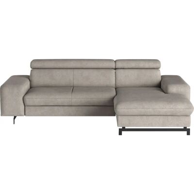 COTTA Emma L-Form Grau Sofa - Verstellbare Kopfstützen, Bettkasten, Verstellbares Rückenteil COTTA Emma L-Form Grau Sofa - Verstellbare Kopfstützen, Bettkasten, Verstellbares Rückenteil