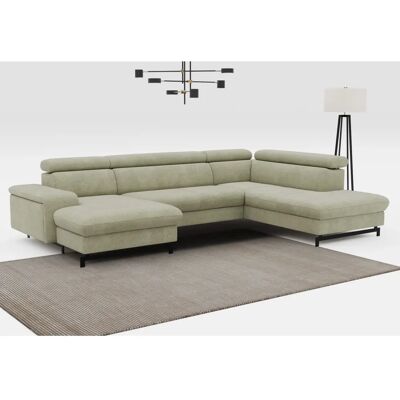 COTTA Emma U-Form U-förmige grüne Couch - Sofa COTTA Emma U-Form U-förmige grüne Couch - Sofa