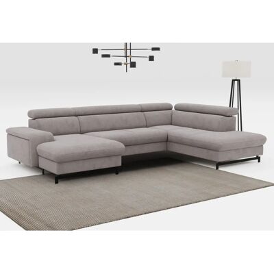 COTTA Emma U-Form Sofa - Verstellbare Kopfstützen, optional mit Schlaffunktion, Stauraum COTTA Emma U-Form Sofa - Verstellbare Kopfstützen, optional mit Schlaffunktion, Stauraum