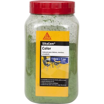 SIKA - Cem Color - Verde - 900g - Corante em Pó para Cimento, Cal e Gesso SIKA - Cem Color - Verde - 900g - Corante em Pó para Cimento, Cal e Gesso