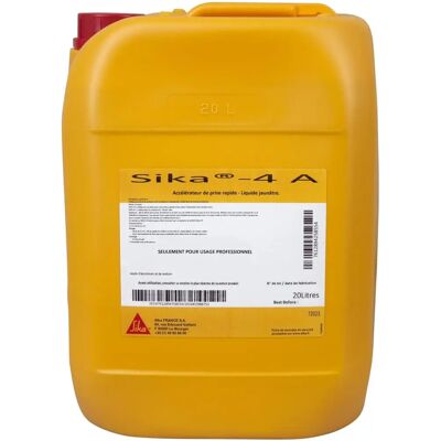Sika Aktivator 4a - Schnelleres Ansetzen - 20L - Bernstein - Zementbeschleuniger Sika Aktivator 4a - Schnelleres Ansetzen - 20L - Bernstein - Zementbeschleuniger