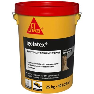 Sika Igolatex Revestimiento bituminoso grueso - 25kg Material para techos Sika Igolatex Revestimiento bituminoso grueso - 25kg Material para techos