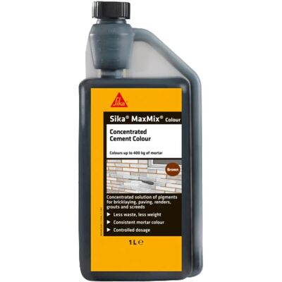 Sika - Maxmix Concentrated Cement Colour - Brown - 1 L - Cement Colour Sika - Maxmix Concentrated Cement Colour - Brown - 1 L - Cement Colour