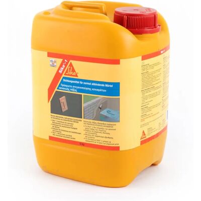 Additivo impermeabilizzante Sika-1 Giallo per cemento - 5kg Additivo impermeabilizzante Sika-1 Giallo per cemento - 5kg