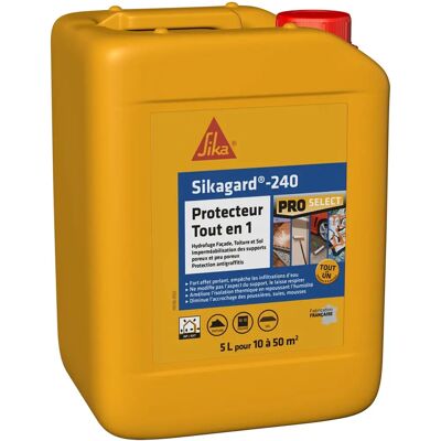 Sika Gard-240 Impermeabilización - 5L - Transparente - Recubrimiento Protector Sika Gard-240 Impermeabilización - 5L - Transparente - Recubrimiento Protector