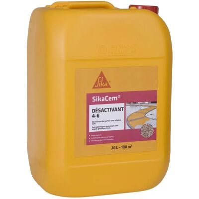 SIKA - SikaCem 4-6 20L - 4-6 mm - Désactivateur de surface - Publicité SIKA - SikaCem 4-6 20L - 4-6 mm - Désactivateur de surface - Publicité