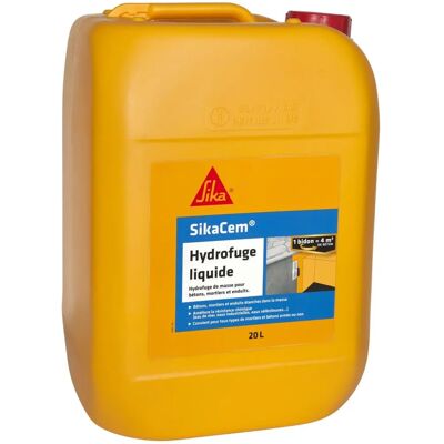 Sika Cem Hydrofuge Vloeistof - 20L - Waterafstotende voor beton en mortel Sika Cem Hydrofuge Vloeistof - 20L - Waterafstotende voor beton en mortel