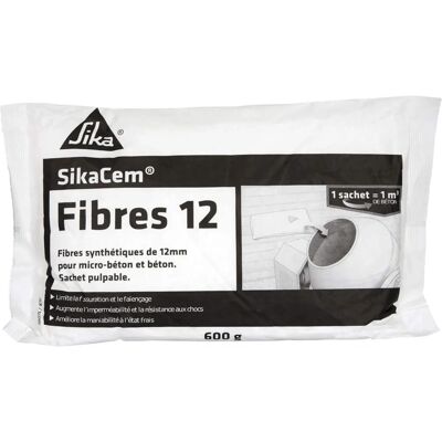 Sika Cem Fiber 12 Mikro-synthetische Strukturfaser - 600g - Weiß - Strukturfaser Sika Cem Fiber 12 Mikro-synthetische Strukturfaser - 600g - Weiß - Strukturfaser