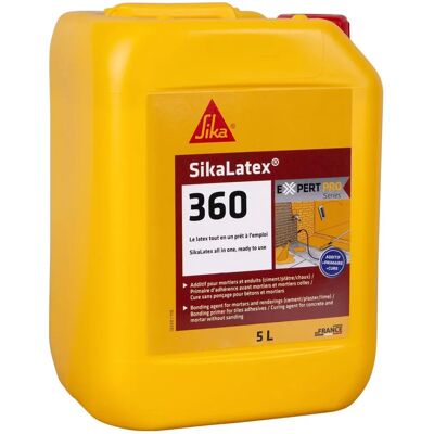 Sika Latex 360 - Resina de unión - Blanco - 5L - Resina adhesiva Sika Latex 360 - Resina de unión - Blanco - 5L - Resina adhesiva