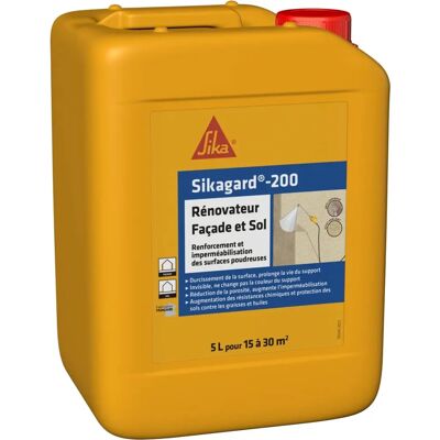 SIKA Gard-200 - Renovador de fachadas y suelos - 5L - Incoloro SIKA Gard-200 - Renovador de fachadas y suelos - 5L - Incoloro