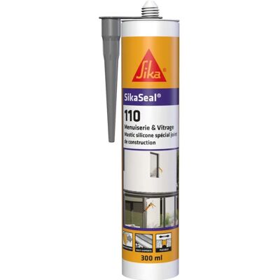 Sika Seal 110 - Mastic silicone résistant aux intempéries - Gris - 300ml - Publicité Sika Seal 110 - Mastic silicone résistant aux intempéries - Gris - 300ml - Publicité