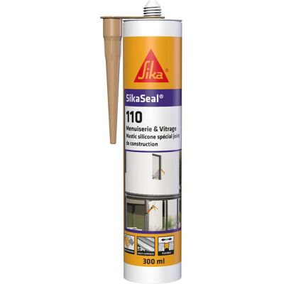 Sika Seal 110 Silicone Sealant - Pierre Beige - Publicité Sika Seal 110 Silicone Sealant - Pierre Beige - Publicité