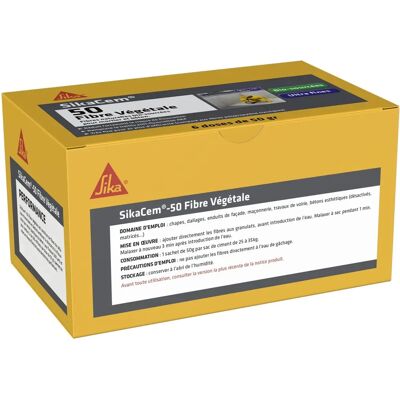 SIKA Cem-50 Vezel - Natuurlijke Fibre voor Beton - Bouwmateriaal SIKA Cem-50 Vezel - Natuurlijke Fibre voor Beton - Bouwmateriaal