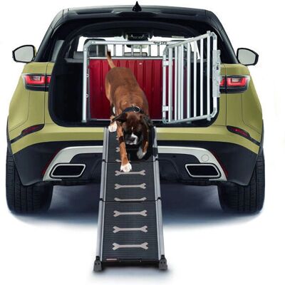 4pets EasySteps Rampe per animali - Supporta fino a 100kg, Telescopica, Antiscivolo, Leggera, Regolabile 4pets EasySteps Rampe per animali - Supporta fino a 100kg, Telescopica, Antiscivolo, Leggera, Regolabile