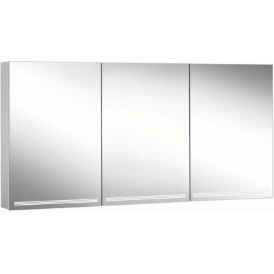 W. Schneider GmbH Schneider GRACELINE LED Espejo Armario - Eloxado, 3 Puertas, 150cm W. Schneider GmbH Schneider GRACELINE LED Espejo Armario - Eloxado, 3 Puertas, 150cm