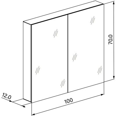 W. Schneider GmbH Schneider EASY Line Comfort Espejo Armario - Puertas Dobles W. Schneider GmbH Schneider EASY Line Comfort Espejo Armario - Puertas Dobles