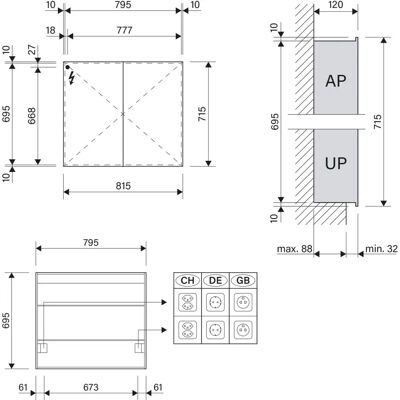 W. Schneider GmbH Modell 194.080.02.41 - LED Spiegelschrank W. Schneider GmbH Modell 194.080.02.41 - LED Spiegelschrank