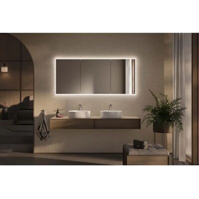 Schneider - GLOW D2W - 50/50 cm - Rundum Beleuchtung - Spiegelschrank Bad Schneider - GLOW D2W - 50/50 cm - Rundum Beleuchtung - Spiegelschrank Bad