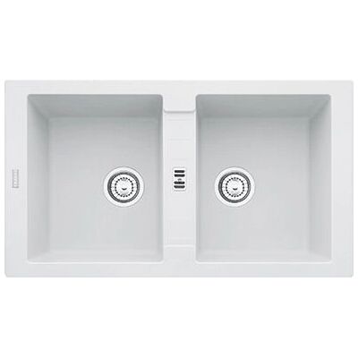 Fregadero Franke MRG 620 Blanco Doble Vasca Rectangular Fregadero Franke MRG 620 Blanco Doble Vasca Rectangular