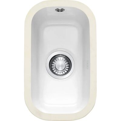 Franke VBK 110-21 Single Bowl Ceramic Undermount Sink - White Franke VBK 110-21 Single Bowl Ceramic Undermount Sink - White