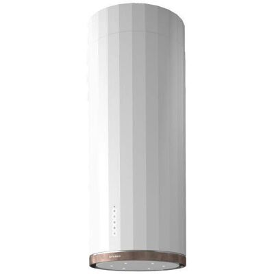 Faber Corinthia Isola - Bianco Opaco e Argento Tibetano - Cappe da cucina Faber Corinthia Isola - Bianco Opaco e Argento Tibetano - Cappe da cucina
