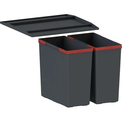 Franke Abfallsystem - Modell 121.0494.182 - Rechteckig Schwarz Franke Abfallsystem - Modell 121.0494.182 - Rechteckig Schwarz