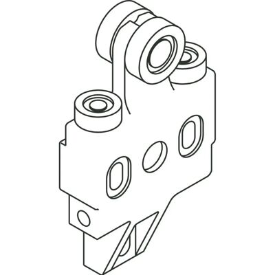 HAWA - Multifold 30 - 2 Führungsrollen - sliding door hardware HAWA - Multifold 30 - 2 Führungsrollen - sliding door hardware